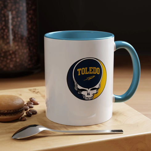 University of Toledo Grateful Dead Stealie Coffee Mug Printify
