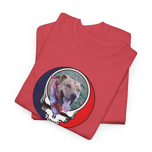 Custom Dog Stealie Unisex Grateful Dead T-Shirt (70)