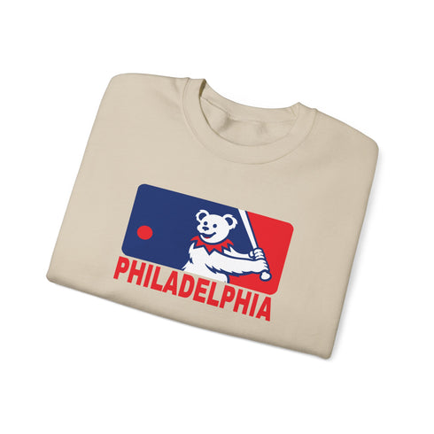 Philadelphia Phillies Dancing bear MLB Logo Stealie Crewneck Sweatshirt