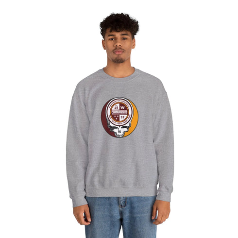 Grateful Dead - Washington Commanders Grateful Dead Stealie Crewneck Sweatshirt - StealieShop