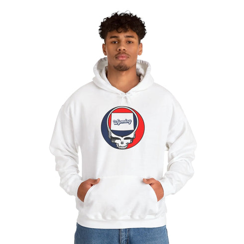 Wyoming Map Stealie Grateful Dead Hoodie