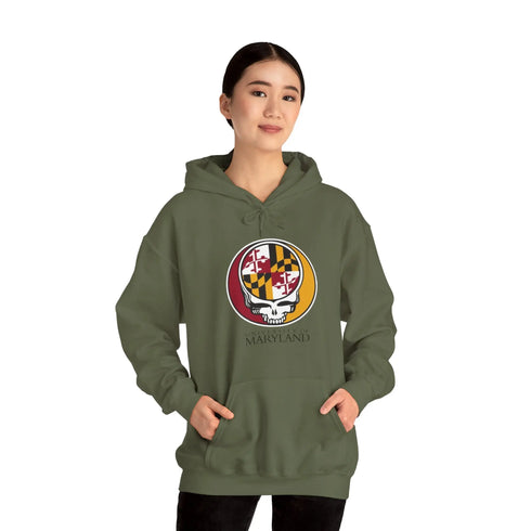 University of Maryland Grateful Dead Unisex Heavy Blend Hoodie StealieShop