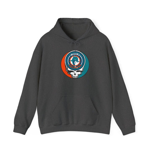 Miami Dolphins Original Stealie Grateful Dead Hooded Sweatshirt - NFL