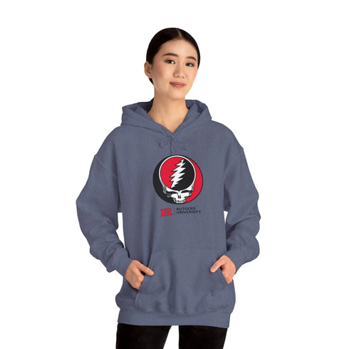 Rutgers University Grateful Dead Hoodie - Hooded Sweatshirt StealieShop