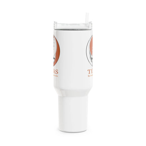 Grateful Dead - University of Texas Stealie "Fat Man" Tumbler, Double Insulated 40oz Travel Mug - StealieShop