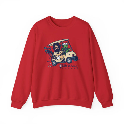 Grateful Dead - Joy Ridin' Jerry and The Bear | Life is dead. Crewneck Sweatshirt - StealieShop