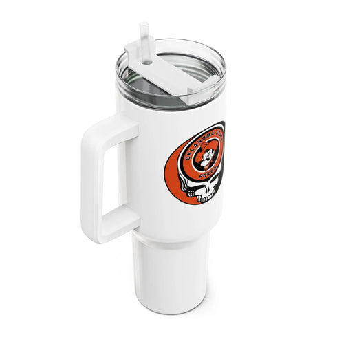 Grateful Dead - Oklahoma State University Stealie "Fat Man" Tumbler, Double Insulated 40oz Travel Mug - StealieShop