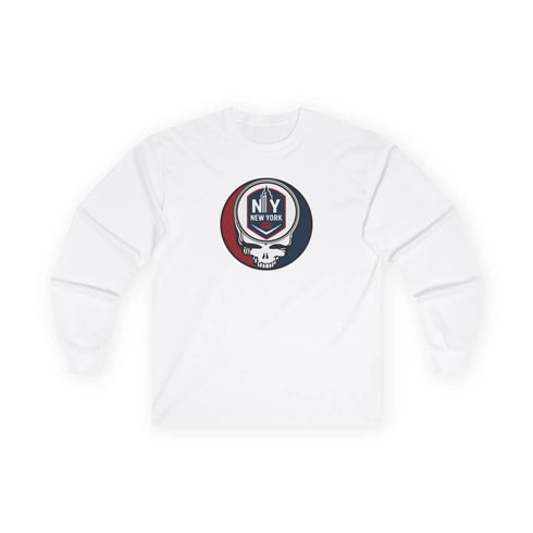 Grateful Dead - New York Giants Grateful Dead Long Sleeve Tee - NFL - StealieShop