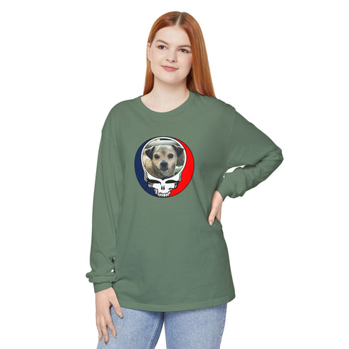 Custom Dog Garment-Dyed Long Sleeve T-Shirt (47)
