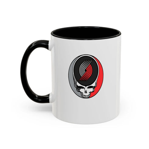 Portland Trailblazers Grateful Dead Stealie Coffee Mug (11oz or 15oz) - NBA - StealieShop