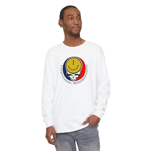 Longmeadow, MA Garment-Dyed Long Sleeve T-Shirt StealieShop