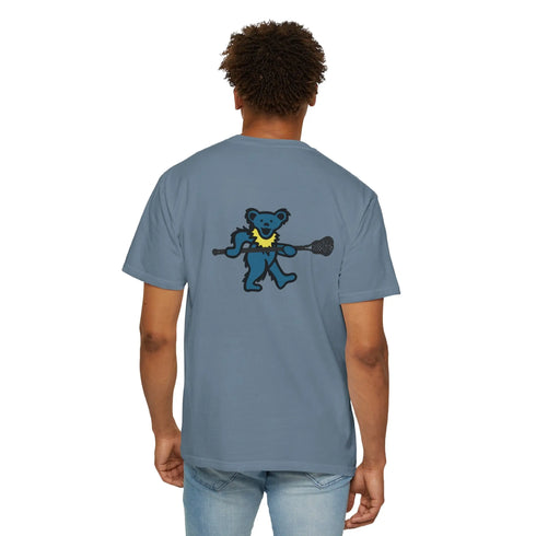 Lax Bear Unisex Garment-Dyed T-shirt - StealieShop