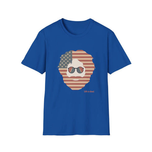 Grateful Dead - Stars & Stripes Jerry Life is dead. T-Shirt - StealieShop