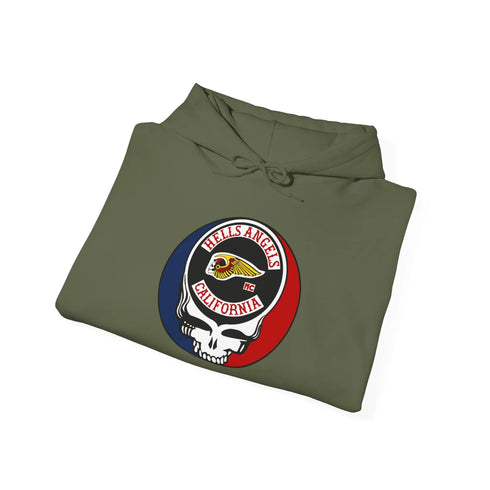 Grateful Dead - Hells Angels Stealie Unisex Heavy Blend Hoodie - StealieShop