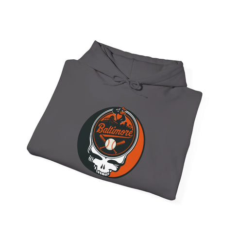 Grateful Dead - Baltimore Orioles Grateful Dead Unisex Heavy Blend Hoodie - Hooded Sweatshirt - StealieShop