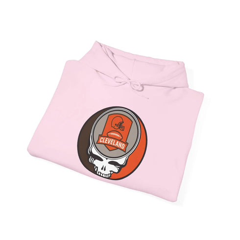 Grateful Dead - Cleveland Browns Stealie Grateful Dead Hooded Sweatshirt - NFL - StealieShop