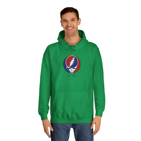 Grateful Dead - Grateful Dead Stealie - Est. 1965 Unisex College Hoodie - StealieShop