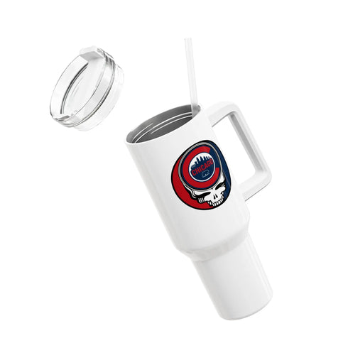 Grateful Dead - Chicago Cubs "Fat Man" Tumbler, Double Insulated 40oz Travel Mug - StealieShop