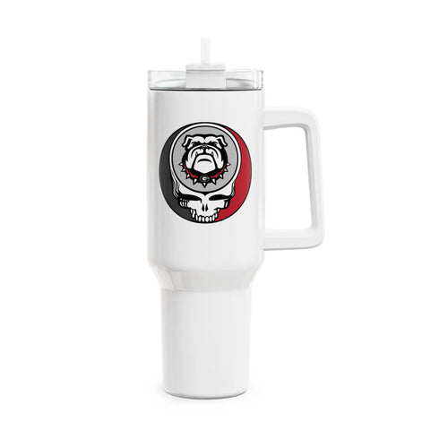 Grateful Dead - University of Georgia Stealie "Fat Man" Tumbler, Double Insulated 40oz Travel Mug - StealieShop