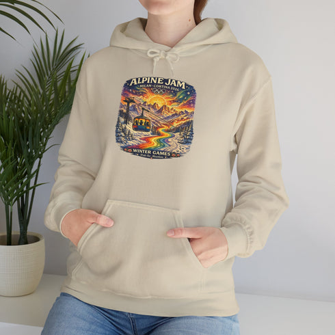 "Alpine Jam" 2026 Milan Cortina Olympics Unisex Heavy Blend Grateful Dead Hoodie