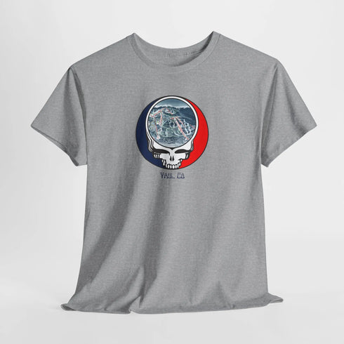 Vail Trail Map Stealie Grateful Dead T-Shirt