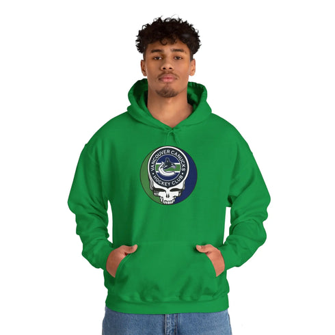 Vancouver Canucks Grateful Dead Unisex Heavy Blend Hoodie StealieShop