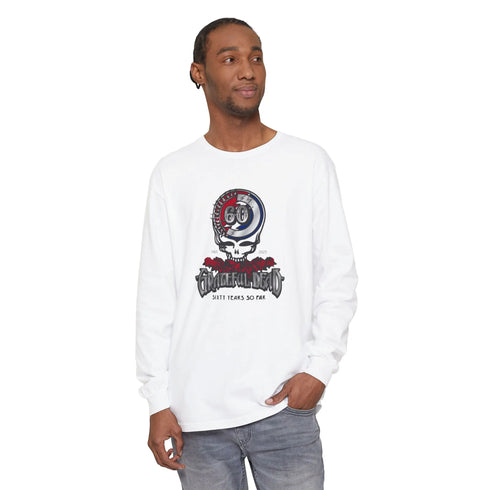 Grateful Dead - Grateful Dead 60th Anniversary Vineyard Collection Garment-dyed Long Sleeve T-Shirt - StealieShop