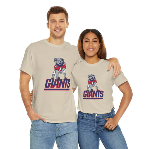 New York Giants Dancing Bear Grateful Dead T-Shirt - NFL - StealieShop
