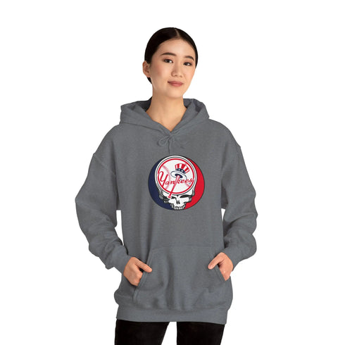 New York Yankees Grateful Dead Unisex Heavy Blend Hoodie - MLB - StealieShop
