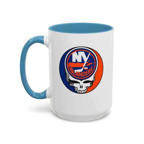 New York Islanders Grateful Dead Stealie Coffee Mug (11oz or 15oz) - StealieShop