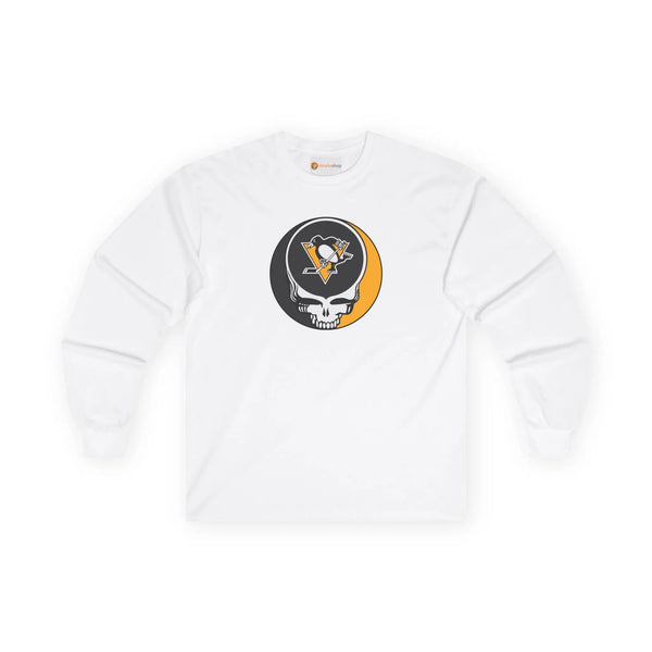 Pittsburgh Penguins Grateful Dead Long Sleeve Tee StealieShop