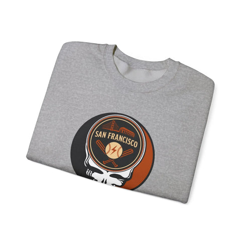 Grateful Dead - San Francisco Giants Grateful Dead Stealie Crewneck Sweatshirt - MLB - StealieShop
