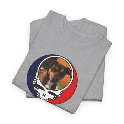 Custom Dog Stealie Unisex Grateful Dead T-Shirt (144)