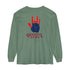 Grateful Dead - Jerry's Hand Two-Sided Vineyard Collection Garment-dyed Long Sleeve T-Shirt - StealieShop