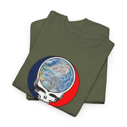 Hunter Mountain Trail Map Stealie Grateful Dead T-Shirt