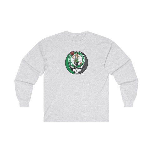 Boston Celtics Grateful Dead Long Sleeve Tee StealieShop