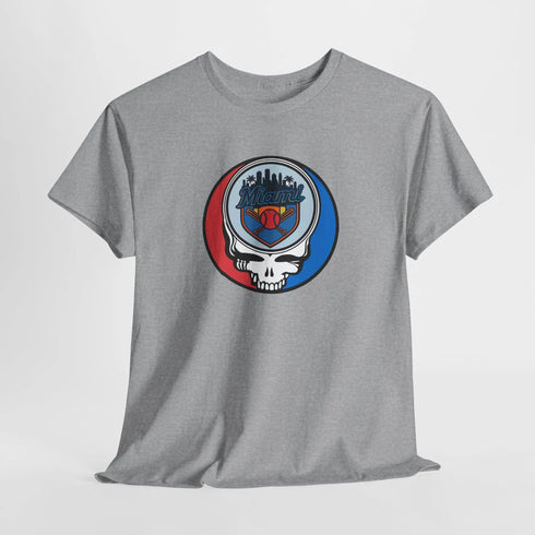 Grateful Dead - Miami Marlins Classic Stealie T Shirt - MLB - StealieShop