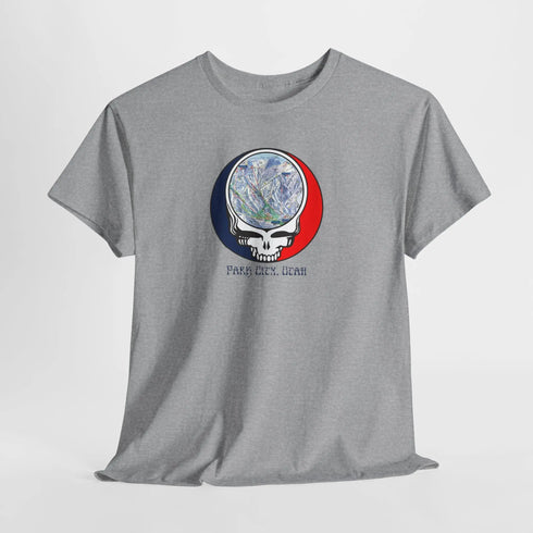Park City Trail Map Stealie Grateful Dead T-Shirt