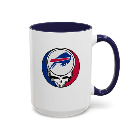 Grateful Dead - The Gridiron Collection: Buffalo Bills Grateful Dead Stealie Coffee Mug - StealieShop
