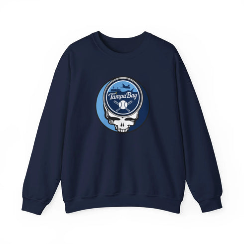 Grateful Dead - Tampa Bay Rays Stealie Grateful Dead Crewneck Sweatshirt - MLB - StealieShop