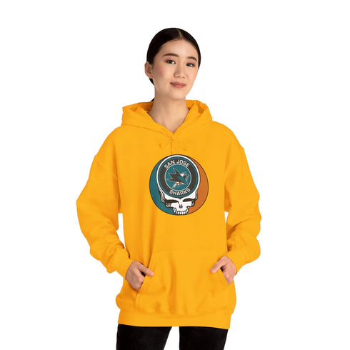 San Jose Sharks Grateful Dead Unisex Heavy Blend Hoodie StealieShop