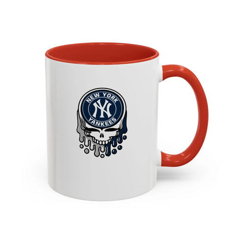 New York Yankees Dripping Stealie Coffee Mug Printify