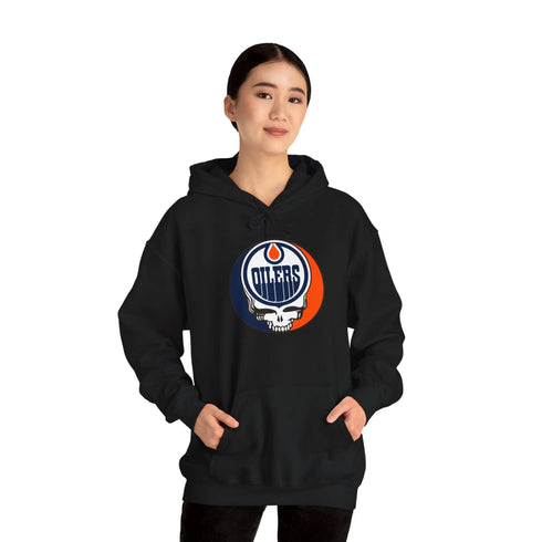 Edmonton Oilers Grateful Dead Unisex Heavy Blend Hoodie - StealieShop