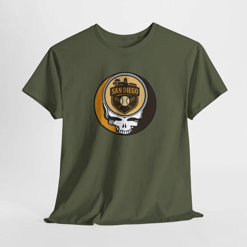 Grateful Dead - San Diego Padres Stealie grateful Dead T-Shirt - MLB - StealieShop