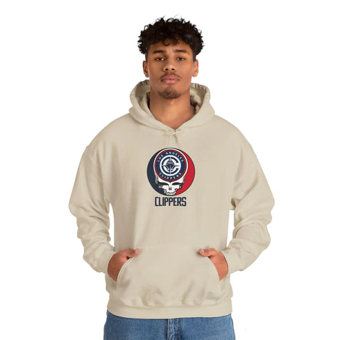 Los Angeles Clipper Grateful Dead Steal Your Face Unisex Hoodie - NBA StealieShop