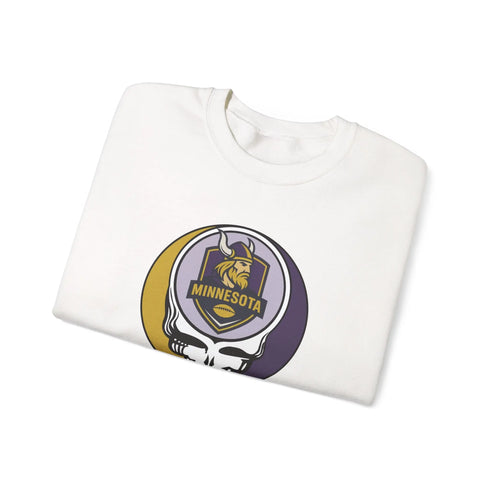 Grateful Dead - Minnesota Vikings Grateful Dead Stealie Crewneck Sweatshirt - StealieShop