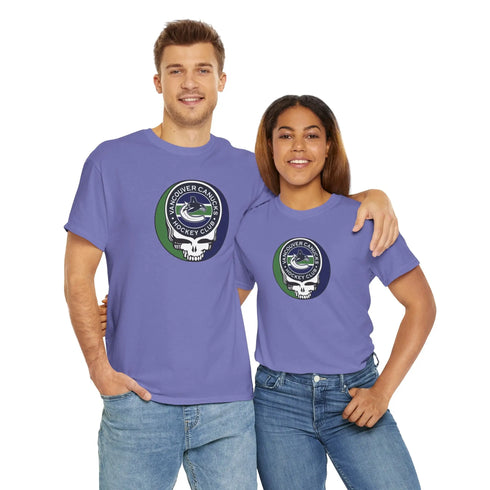 Vancouver Canucks Grateful Dead Steal Your Face T-Shirt Printify