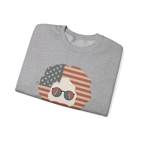 Grateful Dead - Stars & Stripes Jerry | Life is dead. Crewneck Sweatshirt - StealieShop