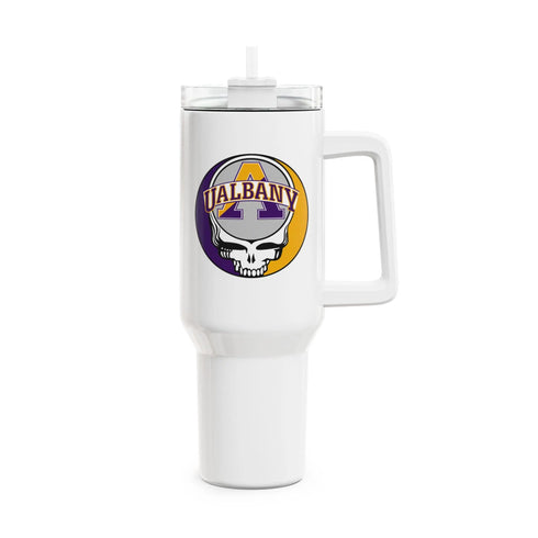 Grateful Dead - University at Albany Stealie "Fat Man" Tumbler, Double Insulated 40oz Travel Mug - StealieShop