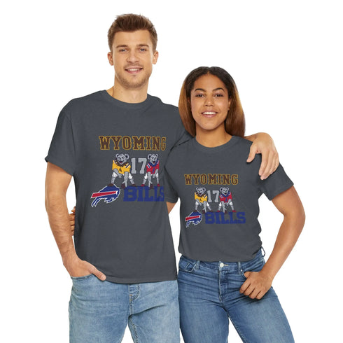 Buffalo Bills x Wyoming Cowboys Dancing Bear Grateful Dead T-Shirt Printify